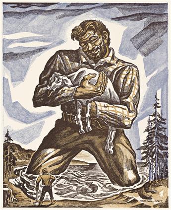 THE MEAD SALES COMPANY Group of Ten Prints from the Paul Bunyan Campaign Collection.